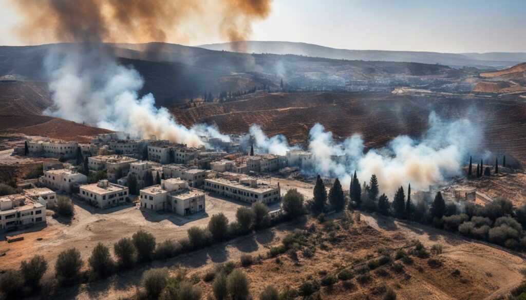 wildfires in Israel caused by drone strikes