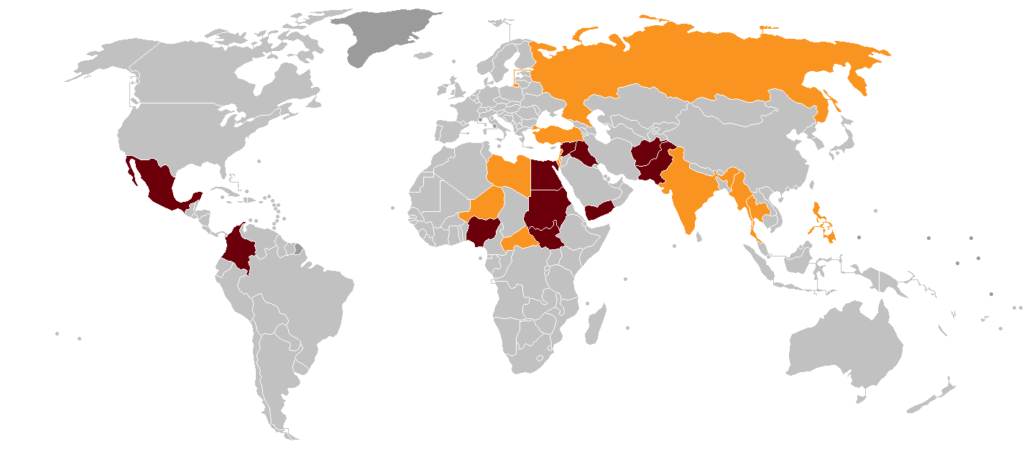 Ongoing military conflicts