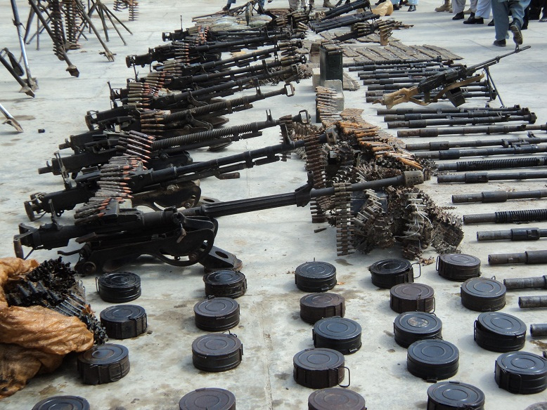 Weaponry found in Afghanistan 2011